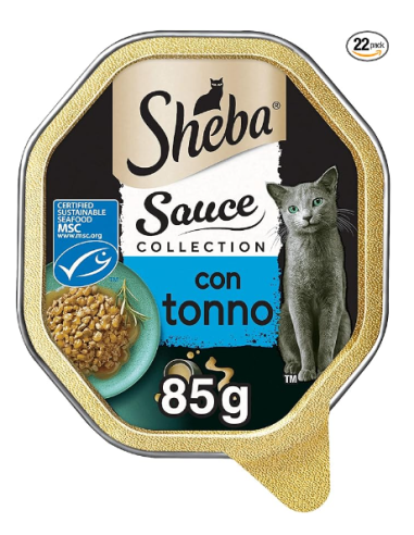 Sheba Sauce Lover Tonno gr 85. Cibo Umido Per Gatti