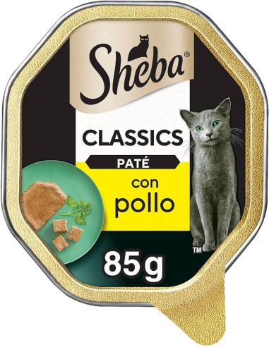 Sheba con Pollo Patè Classic Gr.85. Alimento Umido per Gatti