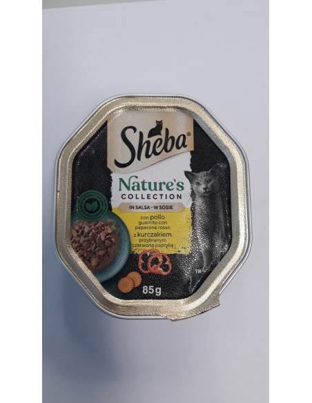 Sheba Nature's Collection Pollo con Peperone in Salsa gr.85. Cibo Umido per gatti