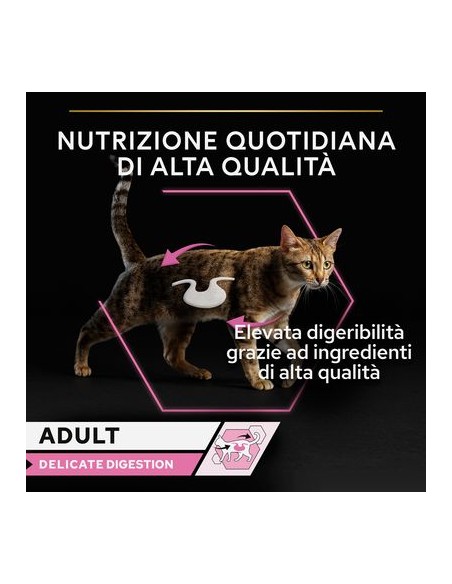 Proplan Nutri savour Delicate Digestion con Tacchino Multipack 10x85gr.Cibo Umido Per Gatti