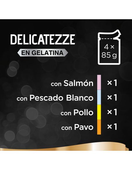 SHEBA Delicatezze in gelatina Selezione Assortita 4 x 85gr.Cibo Umido Per gatti