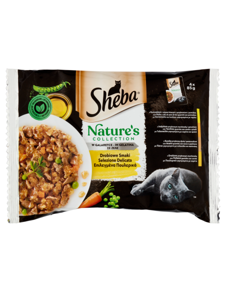 Sheba Nature's Collection Selezione Delicata in Gel. 4xgr.85. Cibo Umido Per Gatti