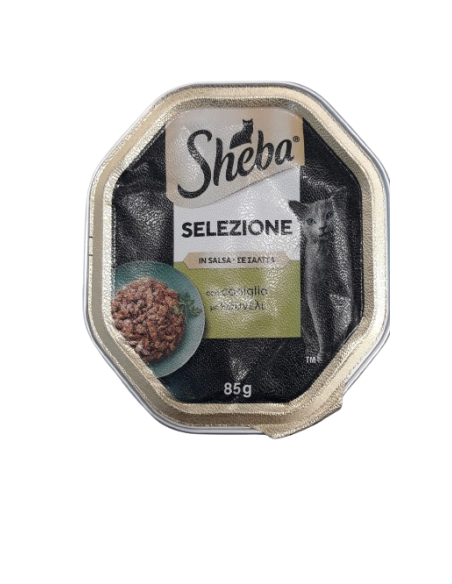 SHEBA Selezione in Salsa con Coniglio Gr.85. Cibo Umido Per Gatti