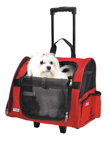 Trasportino max CM.43X26X36 ROSSO. Trasporto per cani