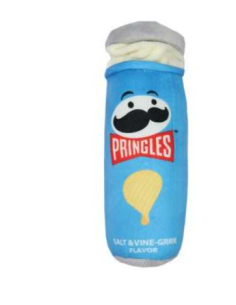 Record Pringles Tubo blu  Peluche . Giochi Per Cani .