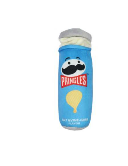 Record Pringles Tubo blu  Peluche . Giochi Per Cani .