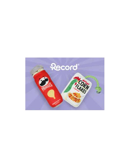 Record Pringles Tubo blu  Peluche . Giochi Per Cani .