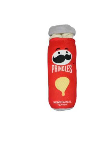 Record Pringles Tubo Rosso Peluche . Giochi Per Cani.