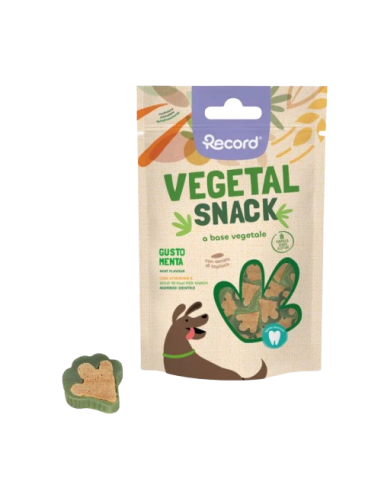 Record Snack Vegetal Menta Snack gr75. Snack Per Cani