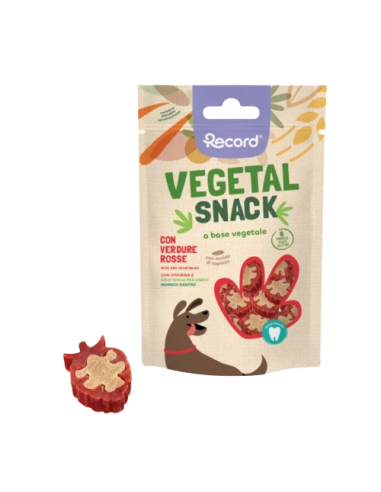 Record Vegetal Snack Verdure Rosse gr 75. Snack Per Cani