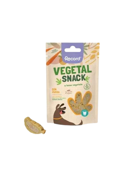 Record Vegetal Snack Zucca gr 75. Snack Per Cani