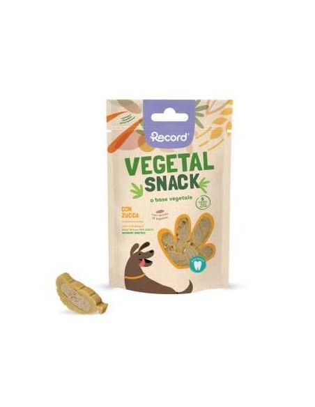 Record Vegetal Snack Zucca gr 75. Snack Per Cani