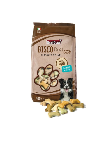 Record Biscodog Biscotti Mini Mix gr 400. Snack Per Cani