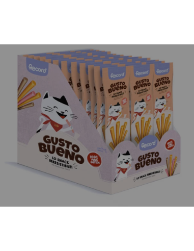 Record Gusto Bueno stick Per Gatti Tonno  40 gr . Snack Per gatti .