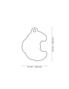 Medaglietta Food Croissant. Accessori Per cani 2