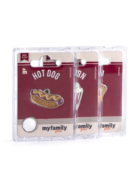 Medaglietta Food Burger .Accessori per cani.