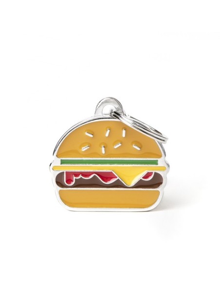 Medaglietta Food Burger .Accessori per cani.