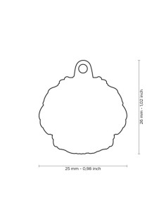 Medaglietta Cane Bolognese. Accessori per cani. 2