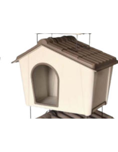 Cuccia Plastica Media Forma Casetta 79X59X60 CM. Cucce per cani.