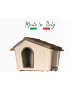 Cuccia Plastica Mini Forma Casetta  57X39X41 CM. Cucce Per Cani.