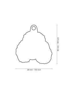 Medaglietta Friends Barboncino Grigio  . Accessori Per Cani 2