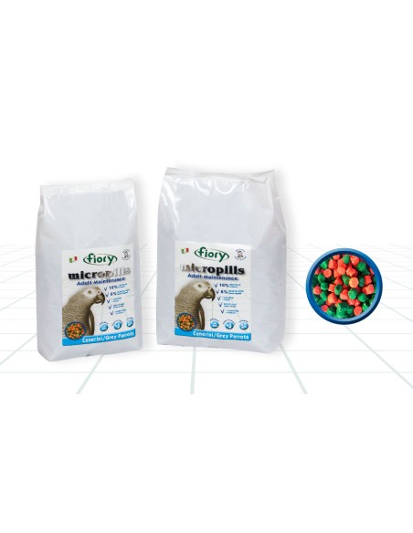 Fiory Micropills Adult Cenerini kg 1,4. mangime Per Uccelli