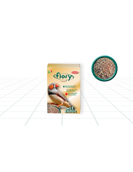 Fiory Mix Esotici Superpremium Oro 400 GR. Mangime Per Uccelli