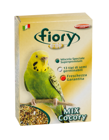 Fiory Mix Cocorite Superpremium Oro gr 400. Mangime Per Uccelli.