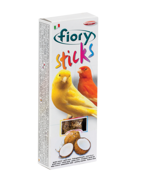 Fiory Stick Canarini Cocco gr 60. Mangime Per Uccelli .