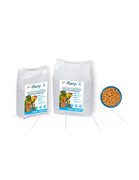 Fiory Micropills Breed Feed Allevamento gr 750. Mangime Per Uccelli.