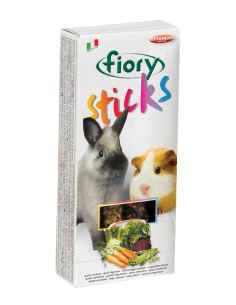 Fiory Stick Conigli e Cavie Verdura gr 100. Mangime per roditori .