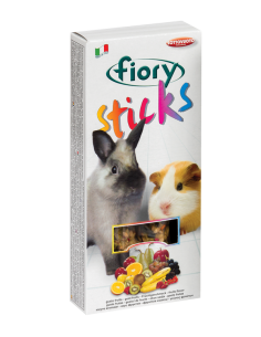 Fiory Stick Conigli e Cavie Frutta gr 100. Mangime per roditori .