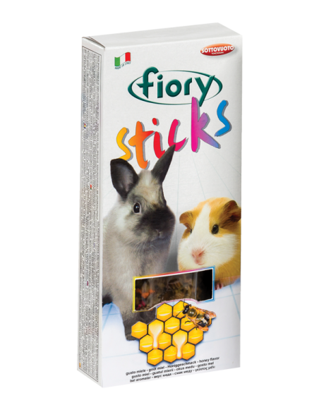 Fiory Stick Conigli e Cavie Miele gr 100. Mangime per roditori .