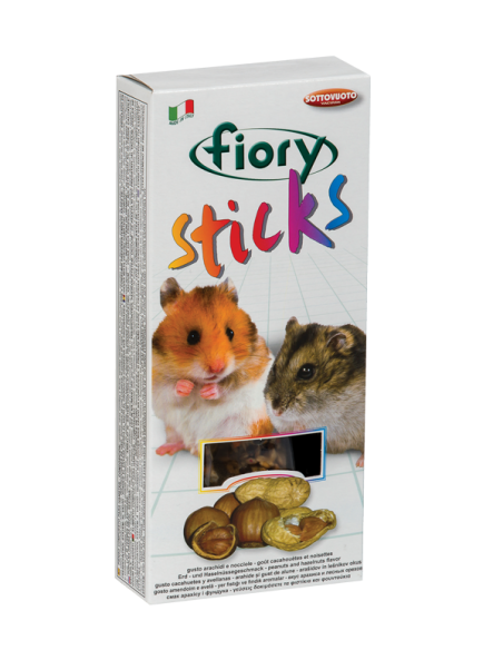 Fiory Stick Arachidi e Nocciole gr 100. Mangime Per Roditori.