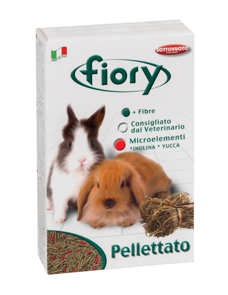 Fiory Pellettato Conigli Nani e Cavie gr 850. Mangime Per roditori.