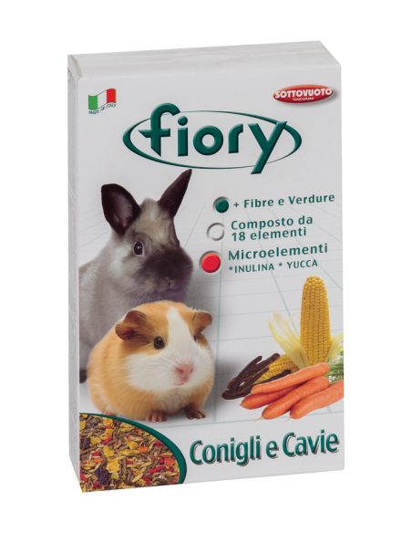 Fiory Miscela Conigli Nani e Cavie gr 850. Mangime per roditori .