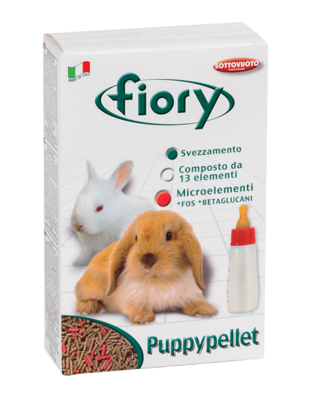 Fiory Pellettato Puppy Conigli Nani gr 850. Mangime Per Roditori