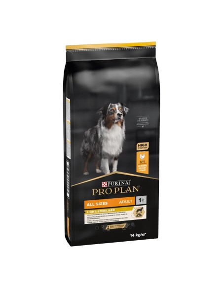 Purina Pro Plan All Size Adult Light / Sterilised Ricco In Pollo (14 kg). Crocchette per cani