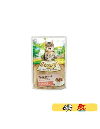 Stuzzy Cat Bocconcini con Salmone gr.85. Cibo Umido Per Gatti .
