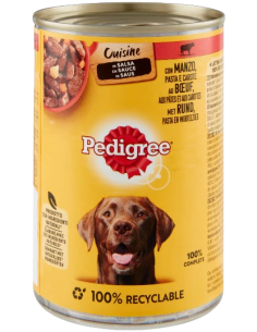 Pedigree Straccetti In salsa Manzo Verdure e Pasta gr 400. Cibo Umido Per Cani 2