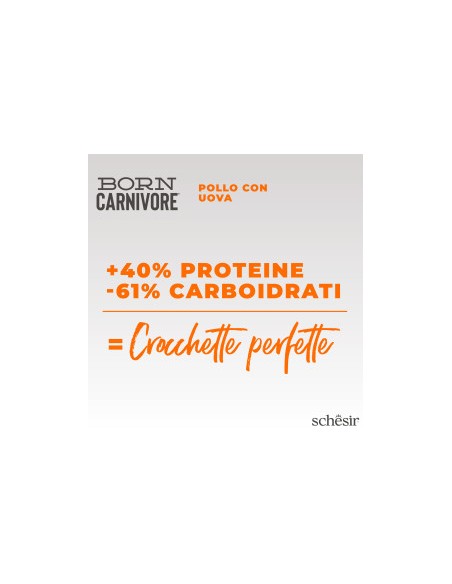 SCHESIR Born Carnivore Baby Pollo & Uovo kg 1,250. Cibo Secco Per Gatti