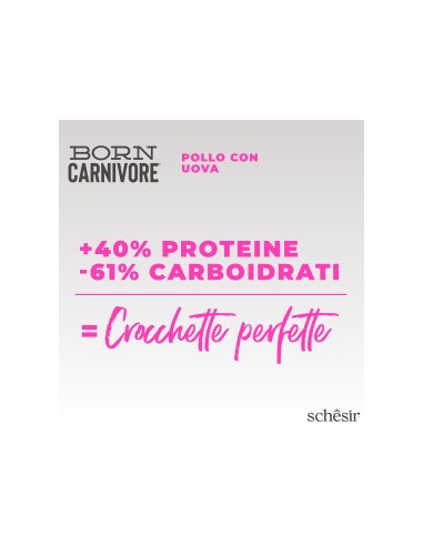 Schesir  Born Carnivore Baby Pollo e Uova Gr.255. Cibo Secco per Gatti.
