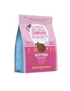Schesir  Born Carnivore Baby Pollo e Uova Gr.255. Cibo Secco per Gatti.
