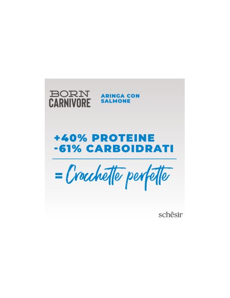 SCHESIR Born Carnivore Aringa & Salmone kg. 1,250 .Cibo Secco Per Gatti