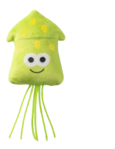 Gioco Gatto Tessuto e Gomma Calamaro. Giochi Per Gatti