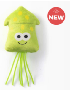 Gioco Gatto Tessuto e Gomma Calamaro. Giochi Per Gatti 2