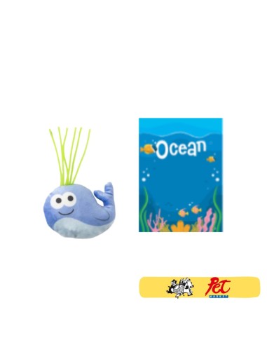 Gioco Gatto Tessuto e Gomma Balena . Giochi Per Gatto .