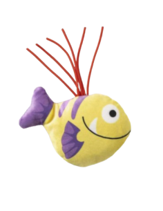 Gioco Gatto Tessuto e Gomma Pirahna . Giochi Per Gatti .