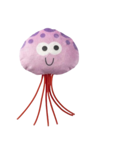 Gioco Gatto Tessuto e Gomma Medusa. Giochi Per Gatti .