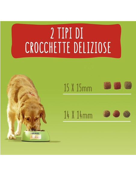 FRISKIES ADULT Manzo e Verdure Kg.7. Crocchette per cani